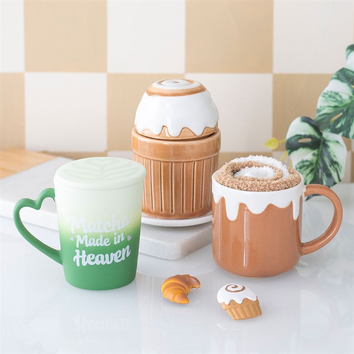 CLEARANCE Brunch Club Cinnamon Roll Ceramic Wax Warmer