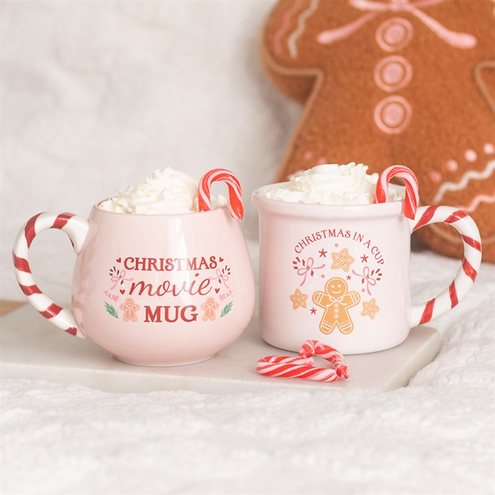 Pink Ceramic Christmas Movie Mug
