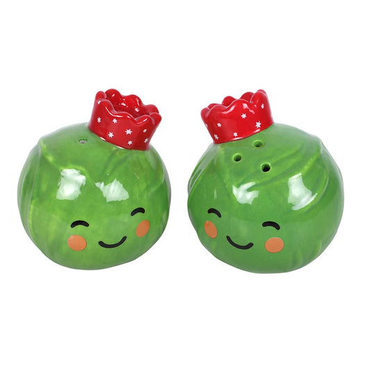 Brussels Sprout Ceramic Salt & Pepper Shakers
