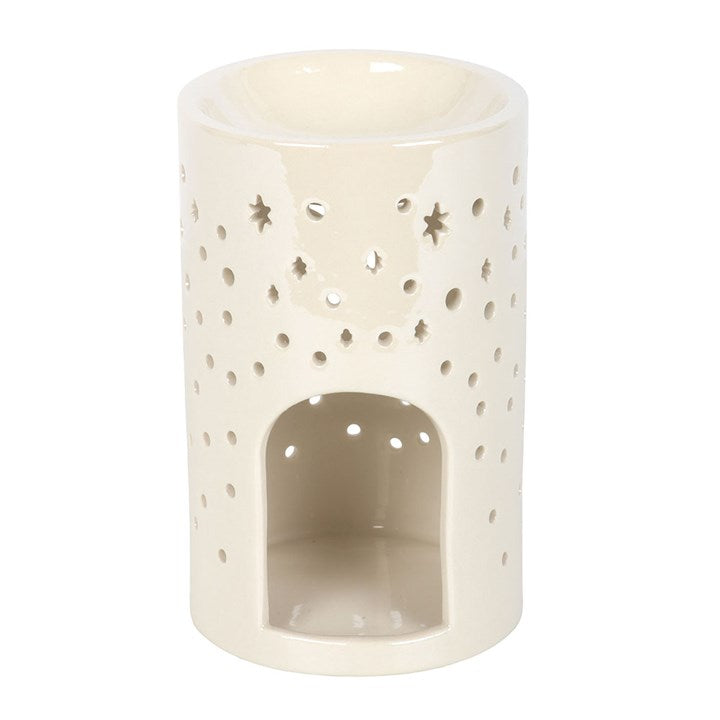 Iridescent White Moon Pilar Wax Warmer