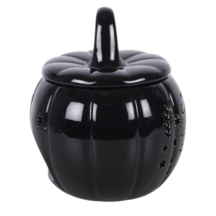Black Folk Pumpkin Ceramic Wax Warmer