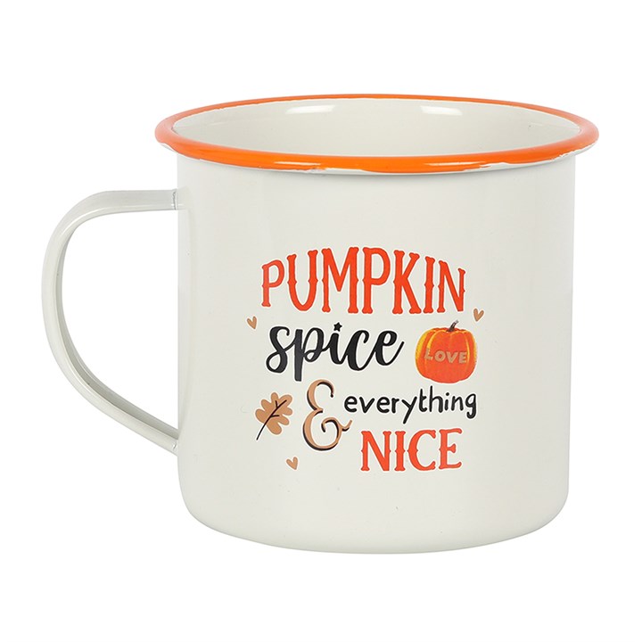 CLEARANCE Pumpkin Spice & Everything Nice Enamel Mug