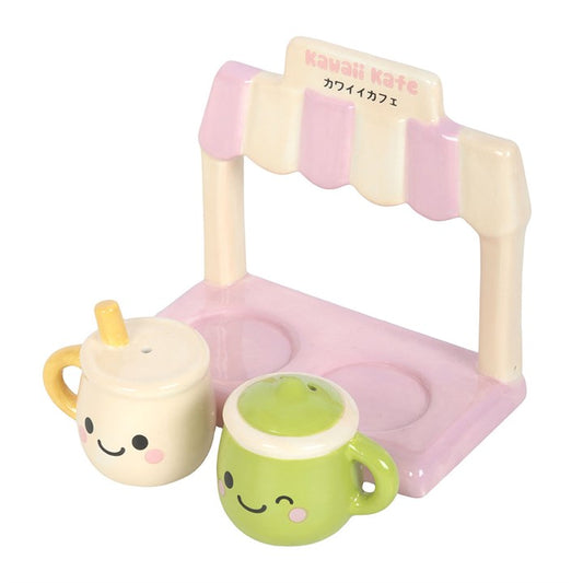 Kawaii Latte Ceramic Salt & Pepper Shakers