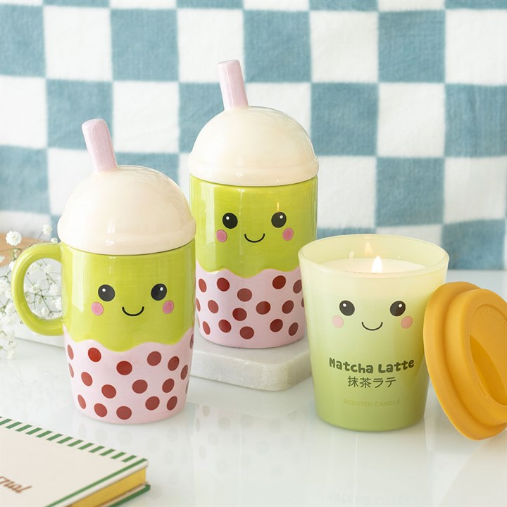 Matcha Latte Scented Coffee Cup Candle