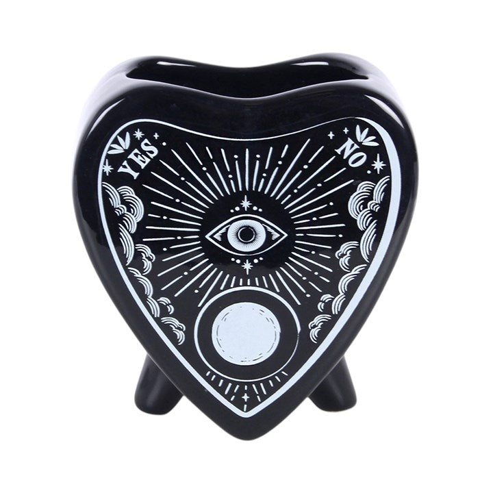 Black Planchette Ceramic Flower Vase