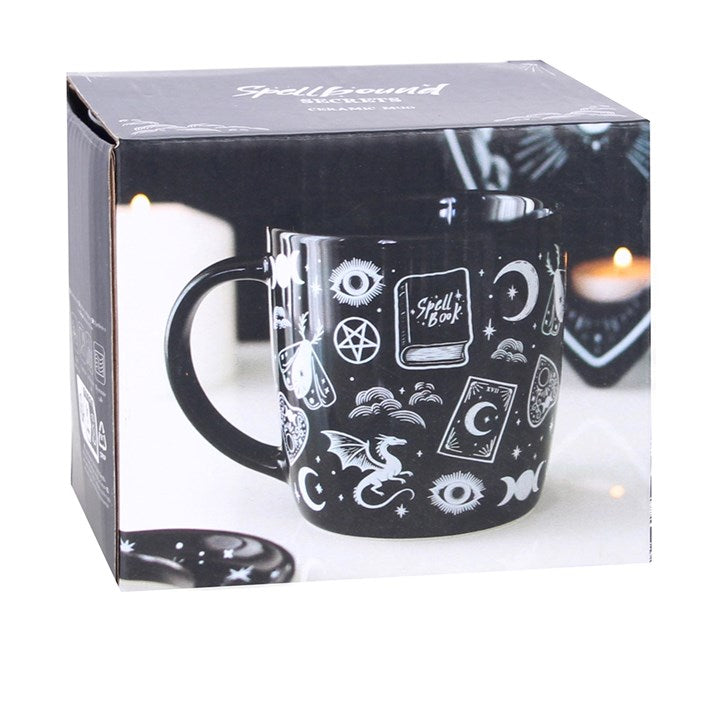Spellbound Secrets Mystical Print Ceramic Mug