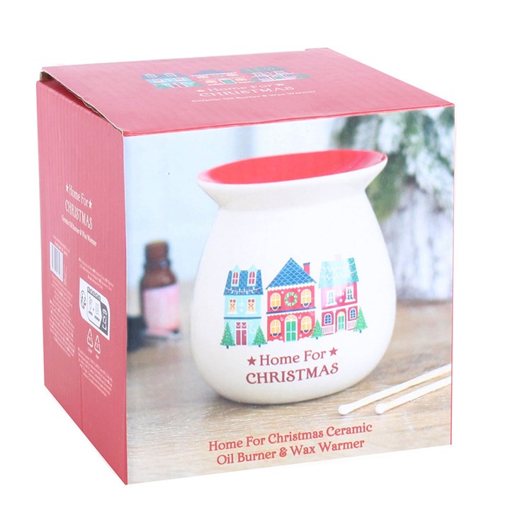 Home for Christmas Ceramic Wax Warmer