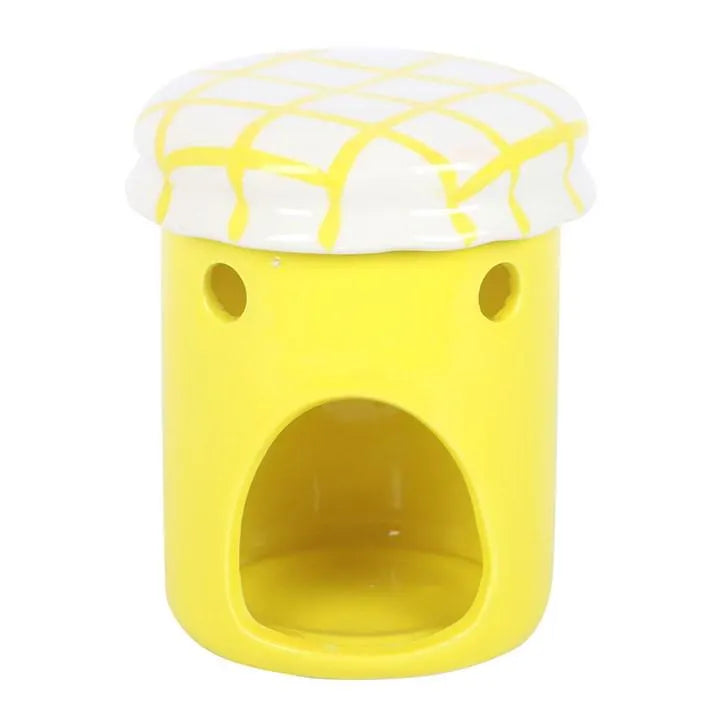CLEARANCE Lemon Curd Jar Red Ceramic Wax Warmer