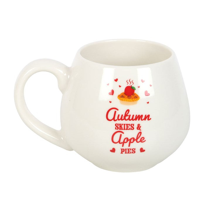 Autumn Skies and Apple Pies Rounded Ceramic Mug