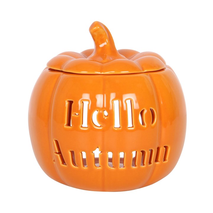 CLEARANCE Hello Autumn Pumpkin Ceramic Wax Warmer