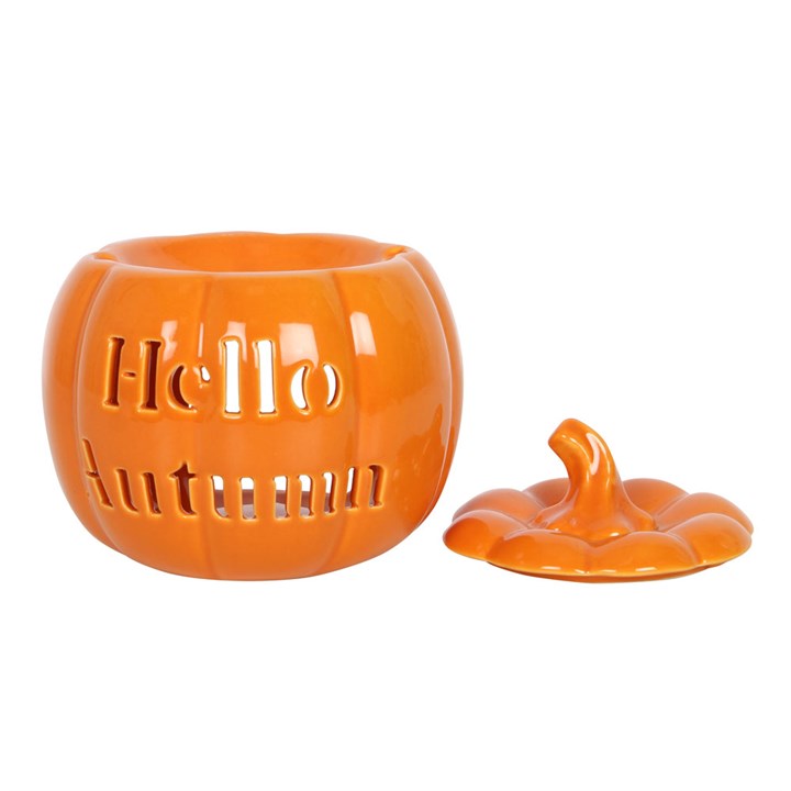 CLEARANCE Hello Autumn Pumpkin Ceramic Wax Warmer