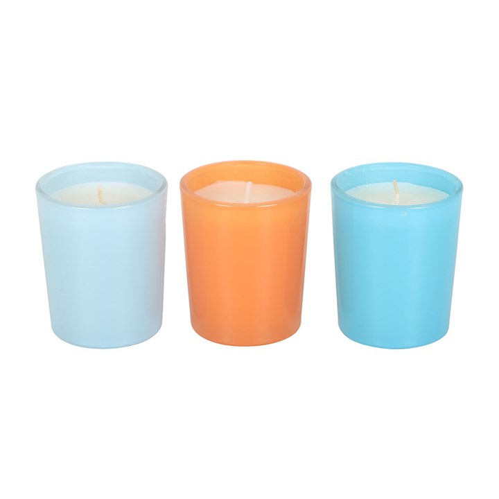 CLEARANCE Scents Of Europe Scented Candle Trio - Amalfi Coast, Ibiza & Santorini