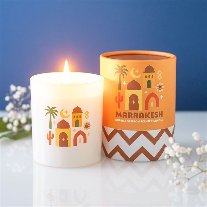 CLEARANCE Marrakesh Amber & Saffron Scented Candle