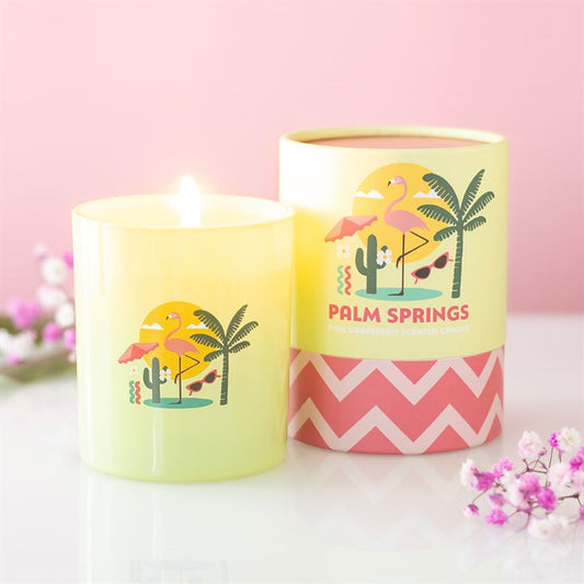 Palm Spring Pink Grapefruit Scented Candle