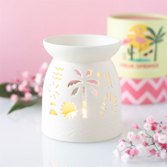White Costal Beach Theme Ceramic Wax Warmer