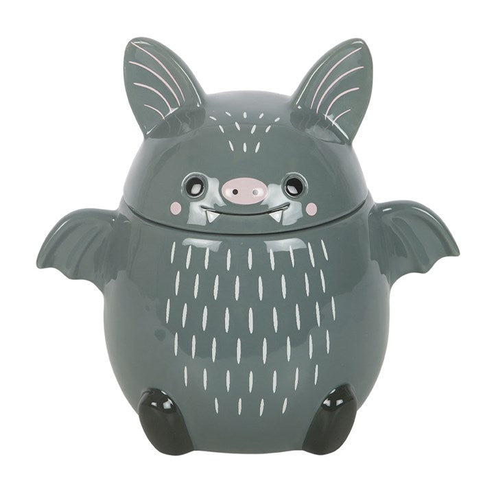 Cute Bat Ceramic Cookie Jar