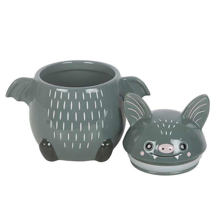 Cute Bat Ceramic Cookie Jar