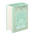 CLEARANCE Green Book Shaped Ceramic Flower Vase - Myths, Fairytales & Legends