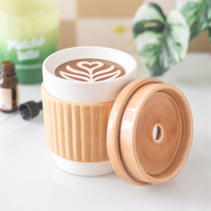 CLEARANCE Brunch Club Coffee Cup Ceramic Wax Warmer