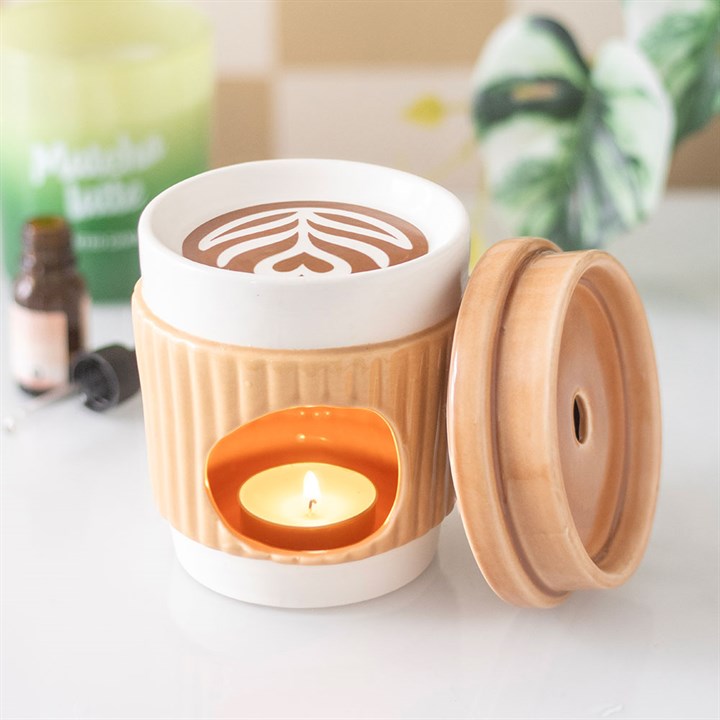 CLEARANCE Brunch Club Coffee Cup Ceramic Wax Warmer