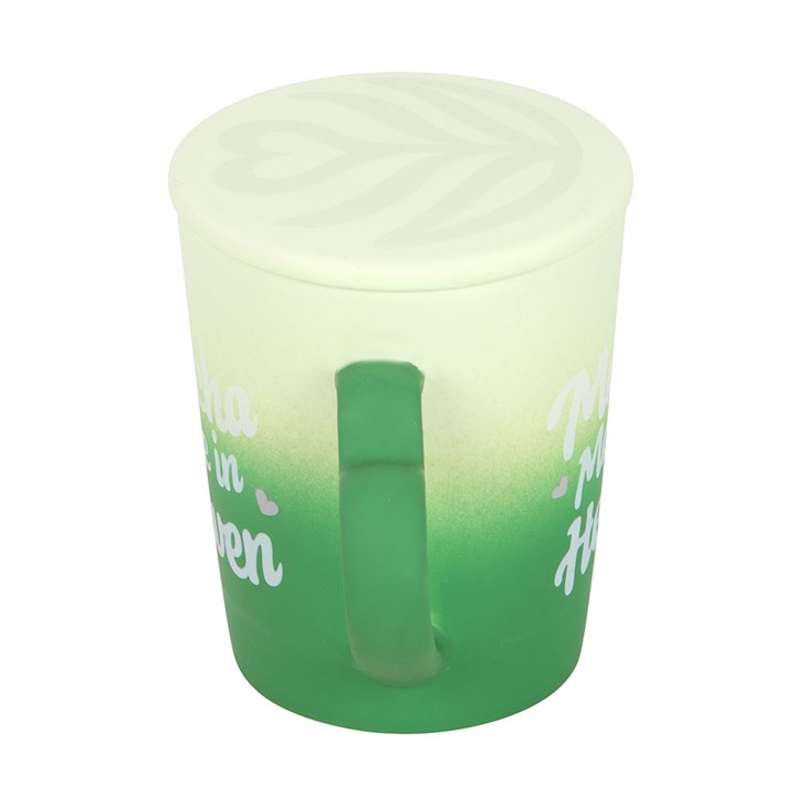 Matcha Made In Heaven Ceramic Mug with Coaster Lid