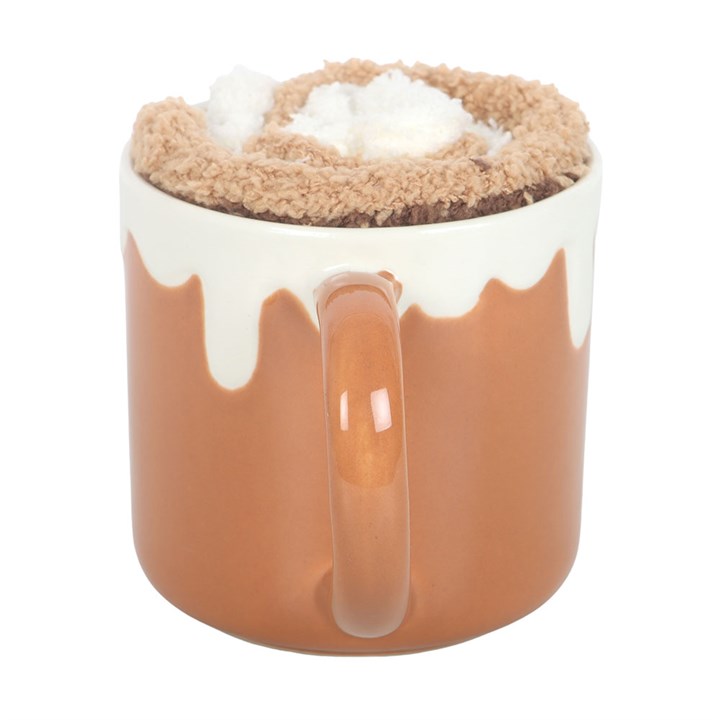 CLEARANCE Brunch Club Cinnamon Roll Ceramic Mug and Socks Set