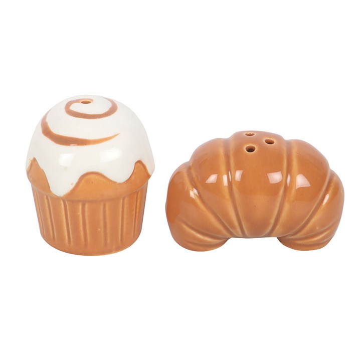 CLEARANCE Brunch Club Pastry Shaped Ceramic Salt & Pepper Shakers