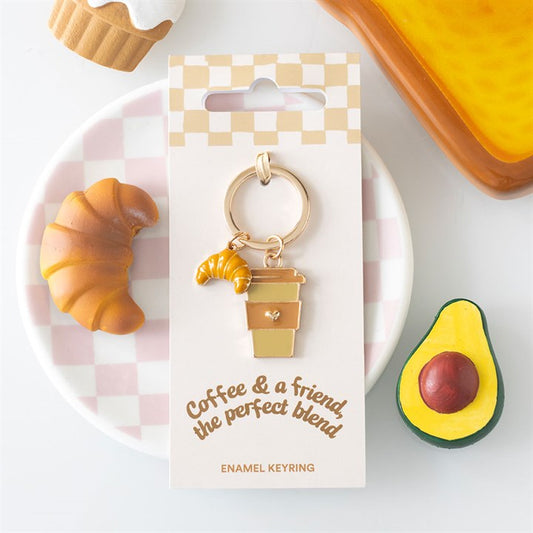 Coffee and a Friend Keyring - Brunch Club