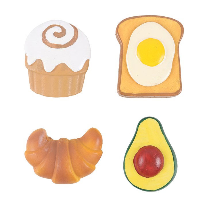 CLEARANCE Set of 4 Brunch Club Fridge Magnets