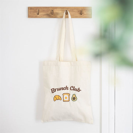 Brunch Club Embroidered Tote Bag - Gift Bag