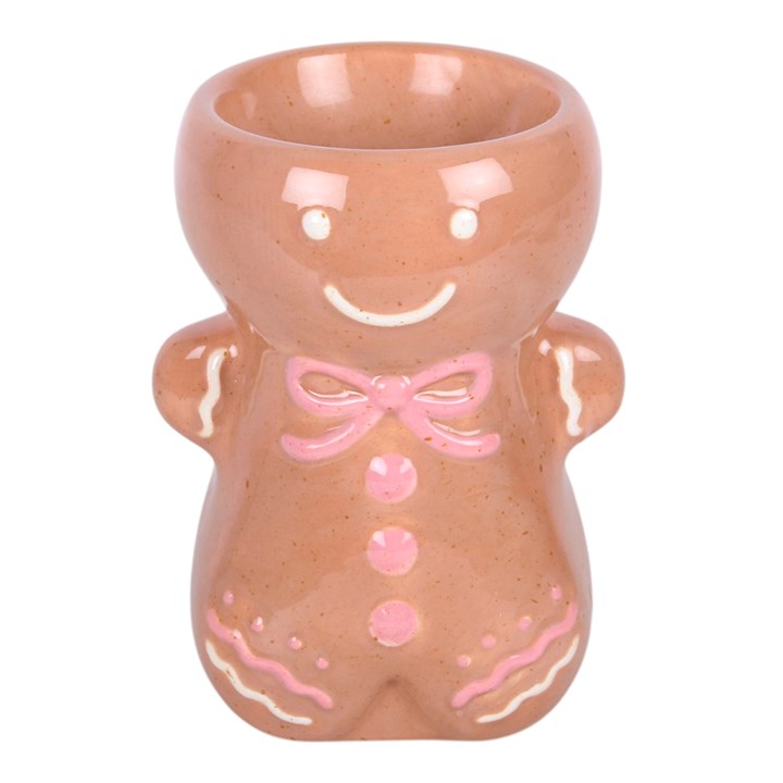 Pink Gingerbread Man Ceramic Wax Warmer