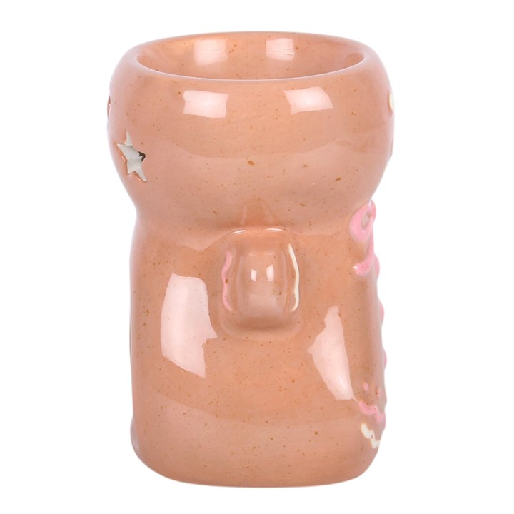 Pink Gingerbread Man Ceramic Wax Warmer