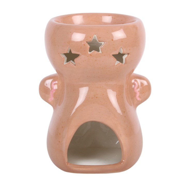 Pink Gingerbread Man Ceramic Wax Warmer