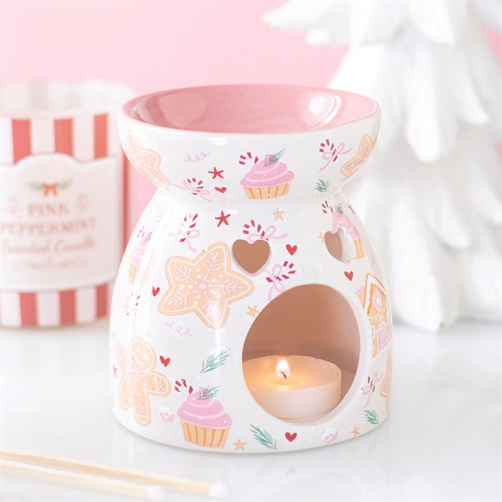 Pink Christmas in a Cup Ceramic Mug