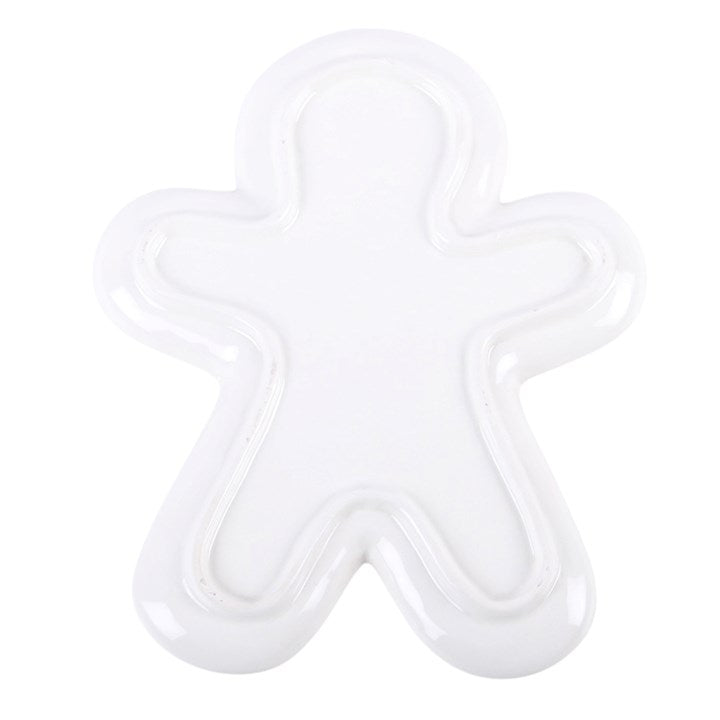Sugarplum Bakery Ceramic Gingerbread Man Serving Plate