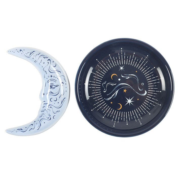 Blue Moon Ceramic Stacking Trinket Dish