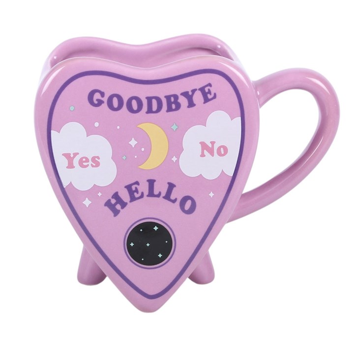 Pastel Planchette Heart Shaped Ceramic Mug