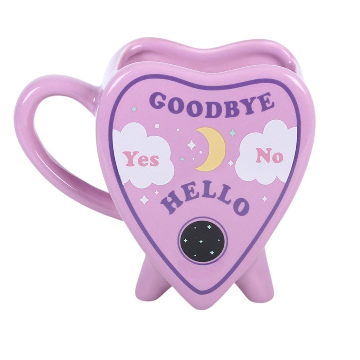 Pastel Planchette Heart Shaped Ceramic Mug