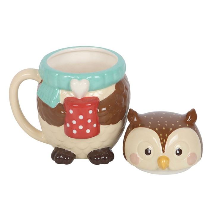 Oliver Owl Lidded Ceramic Mug