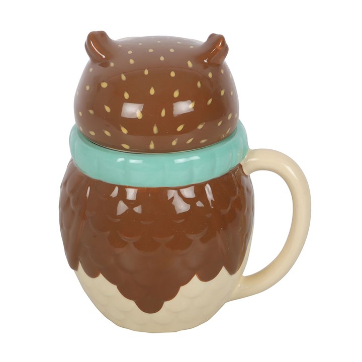 Oliver Owl Lidded Ceramic Mug