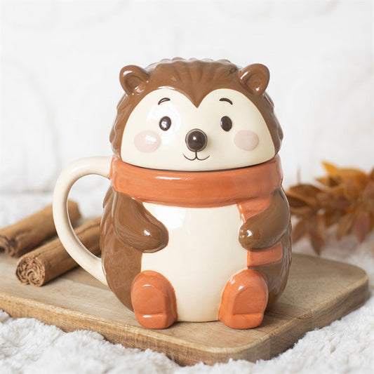 Hazel Hedgehog Lidded Ceramic Mug