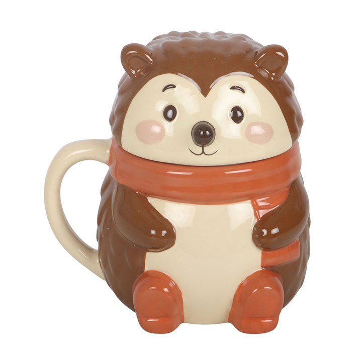 Hazel Hedgehog Lidded Ceramic Mug