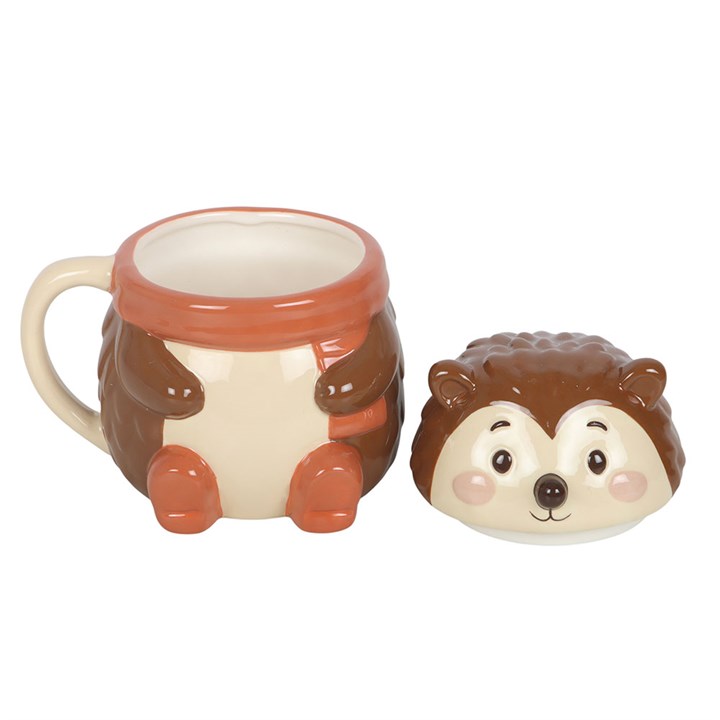 Hazel Hedgehog Lidded Ceramic Mug