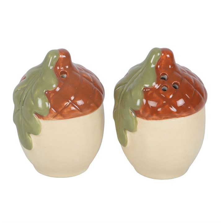 Acorn Ceramic Salt & Pepper Shakers