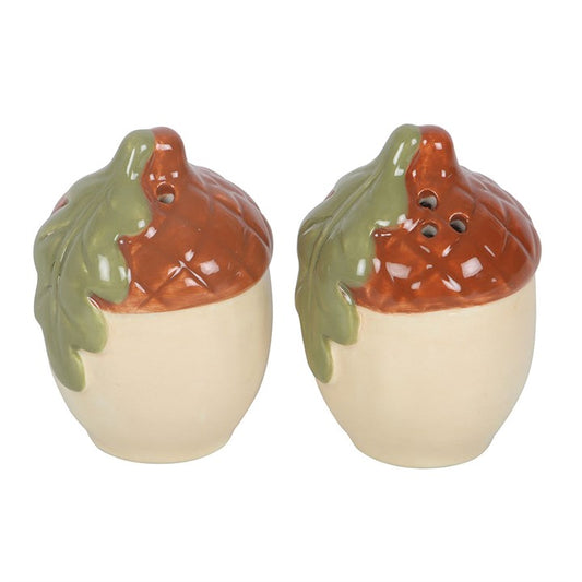 Acorn Ceramic Salt & Pepper Shakers