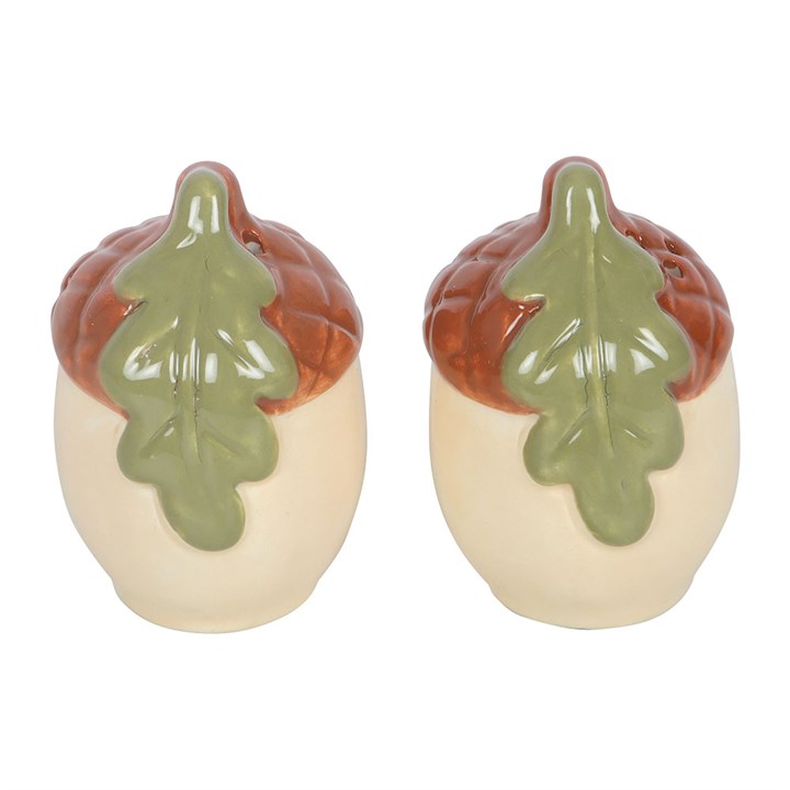Acorn Ceramic Salt & Pepper Shakers