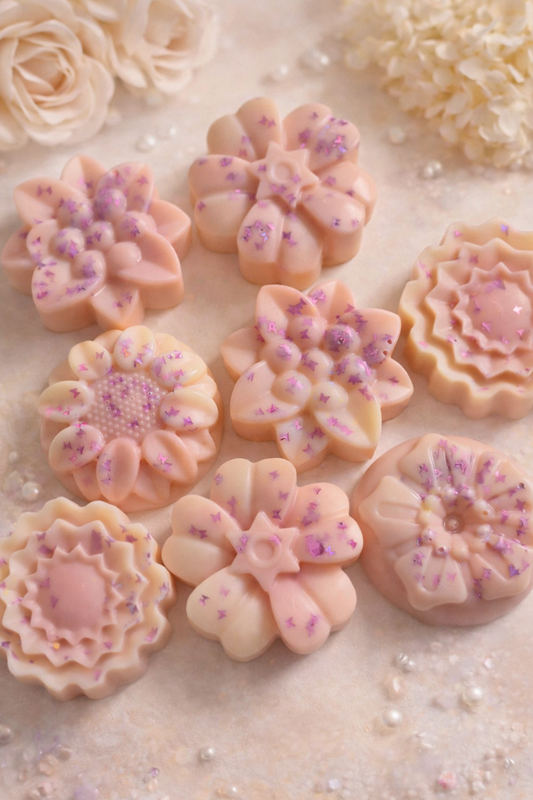 CLEARANCE Strawberries & Cream, Flower Shape Wax Melt
