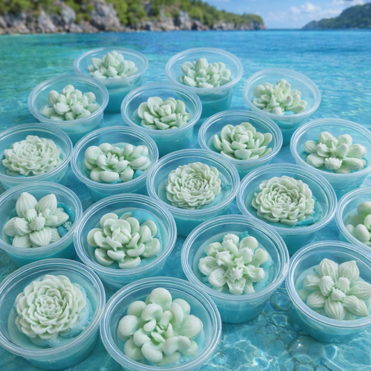 CLEARANCE Blue Lagoon, Mini Cactus Wax Melt Pot