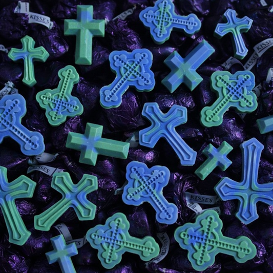 CLEARANCE Dark Kiss, Cross Shape Wax Melts