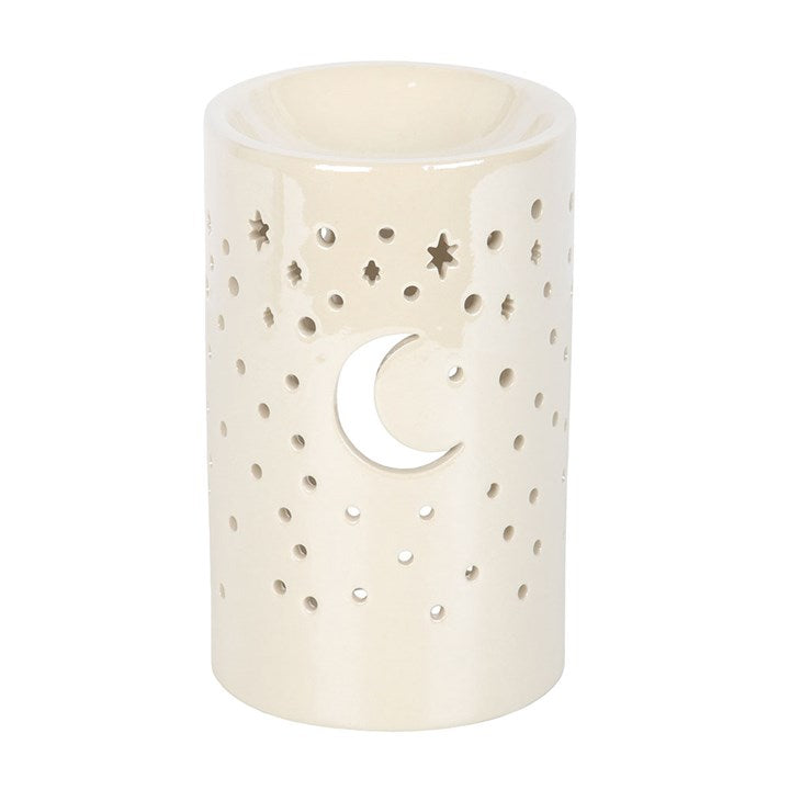 Iridescent White Moon Pilar Wax Warmer